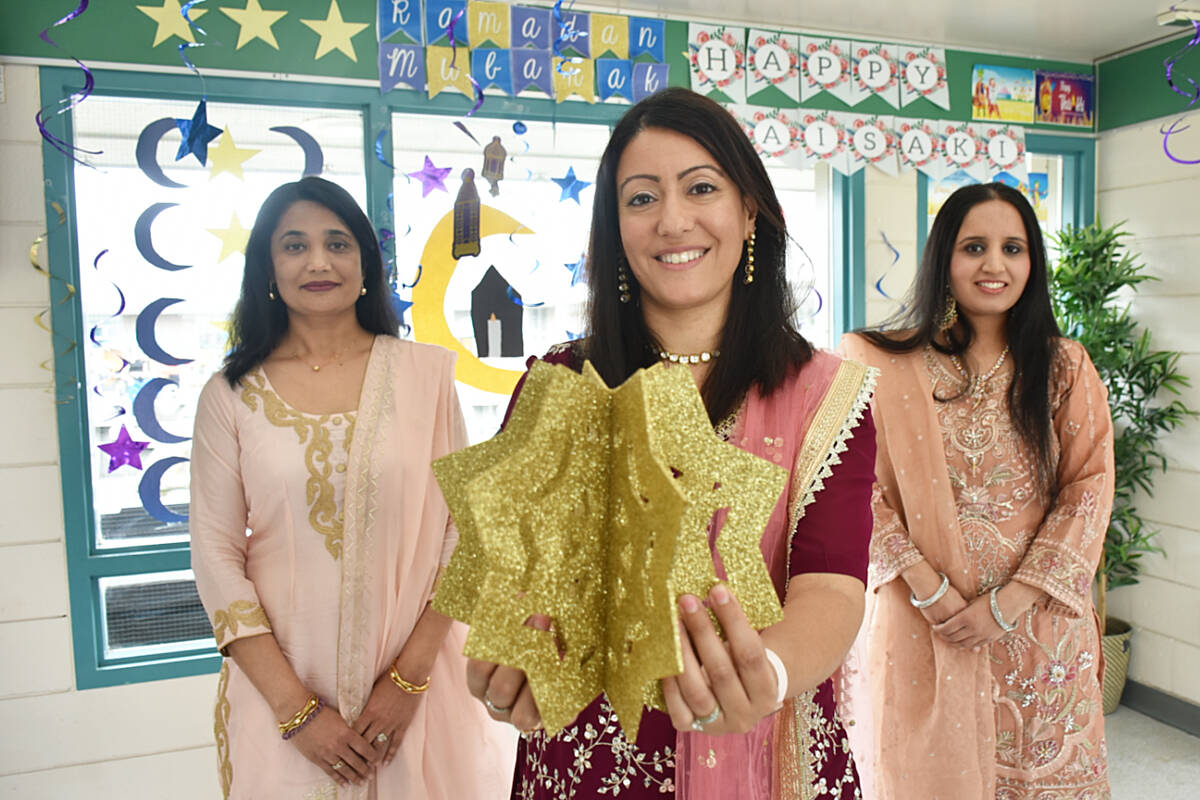 English Language Learners teacher, Harjit Chauhan (centre) has been actively involved with educating students and the community about cultural celebrations like Diwali and Ramadan. (The News)