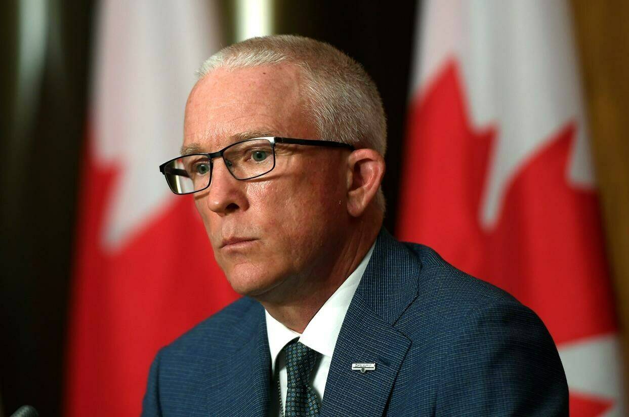 Gregory Lick, the National Defence and Canadian Armed Forces Ombudsman, speaks during a news conference in Ottawa on Tuesday, June 22, 2021. THE CANADIAN PRESS/Justin Tang
