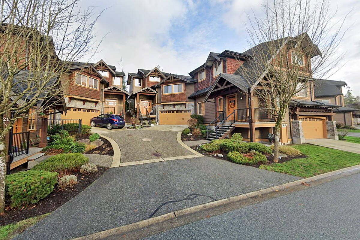 The Trail’s Edge townhouses in Maple Ridge. (Google/Special to The News)