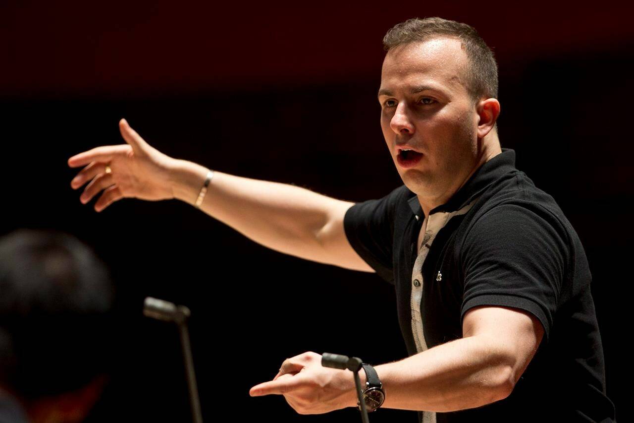 The Philadelphia Orchestra rehearses with its music director and conductor Yannick Nezet-Seguin at the Kimmel Center in Philadelphia on October 17, 2012. THE CANADIAN PRESS/AP, Matt Rourke