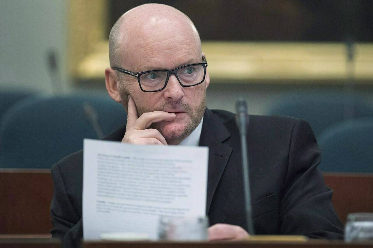 Michael Pickup appears at the legislature in Halifax, Nova Scotia, on Wednesday, Nov. 29, 2017. Pickup, now British Columbia’s auditor general, released an annual report Nov. 22, 2022 revealing the price tags on the province’s 2021 disasters and pandemic relief funds. THE CANADIAN PRESS/Andrew Vaughan