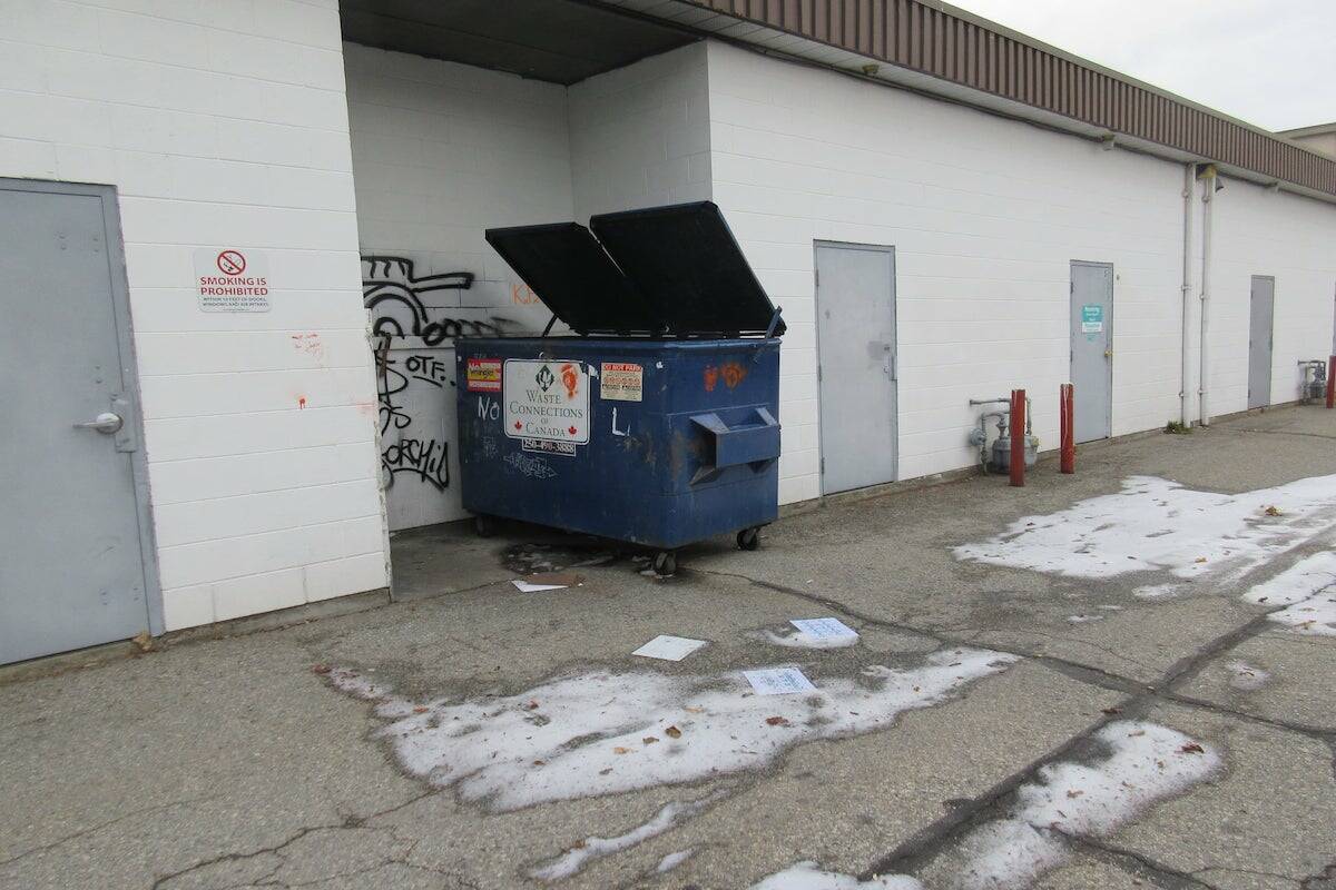A man is likely lucky to be alive after sheltering in a dumpster and ending up in a garbage truck compactor. (Black Press file photo)
