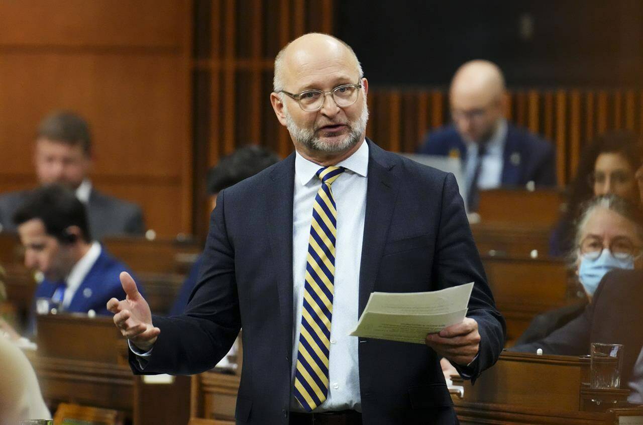 Minister of Justice and Attorney General of Canada David Lametti stands during question period in the House of Commons on Parliament Hill in Ottawa on Monday, Dec. 5, 2022. THE CANADIAN PRESS/Sean Kilpatrick