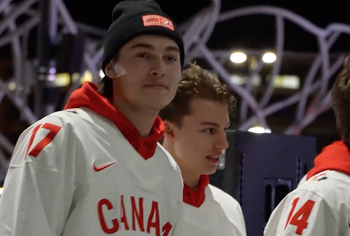 Kelowna Rockets captain Colton Dach is playing for Team Canada at the 2023 World Junior Hockey Championships. (Hockey Canada/Twitter)
