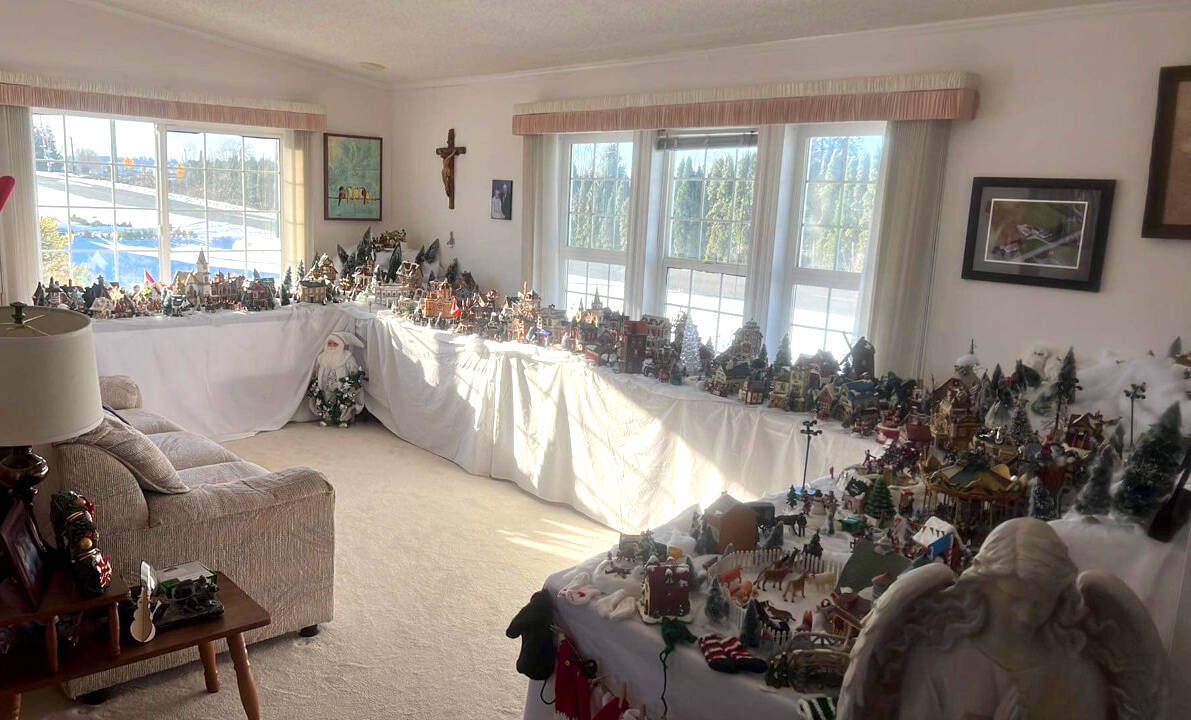 Johanna deJong of Abbotsford has been collecting Christmas village items for more than 40 years. (Submitted image)
