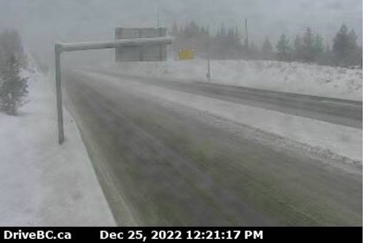 Connector road conditions. (Drive BC)