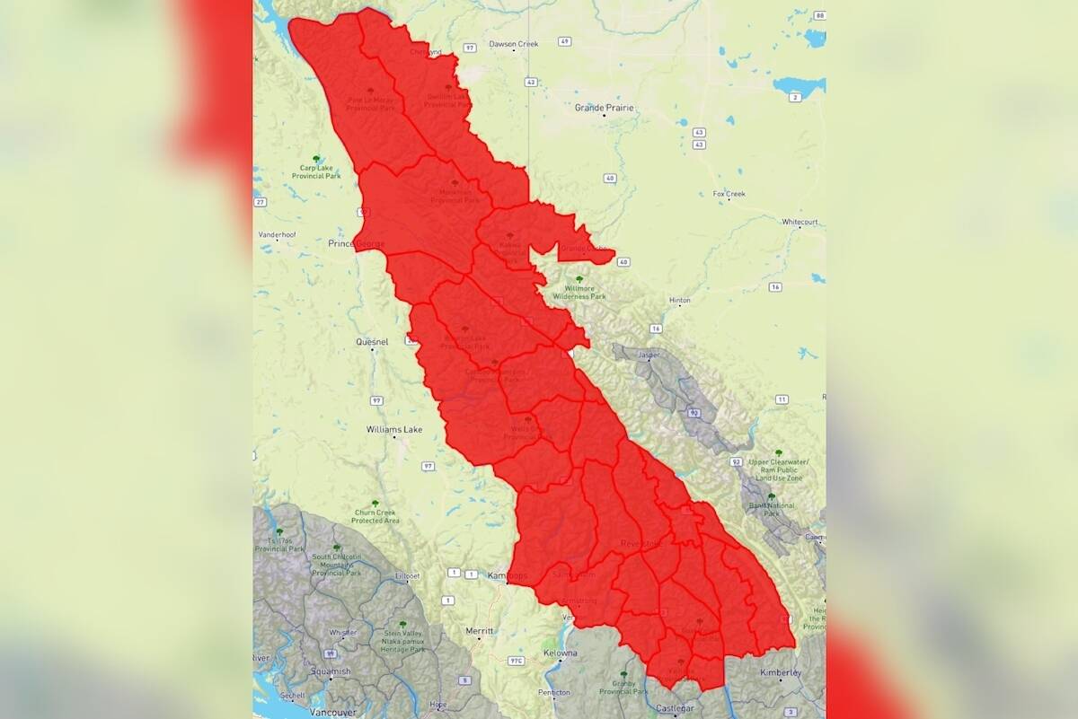 Recent storm causes significant avalanche risk for backcountry users across much of the B.C. Interior’s mountain ranges. Avalanche Canada photo.