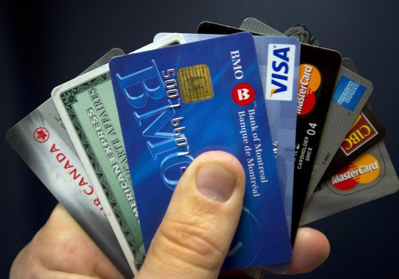 Credit cards are seen in Montreal on December 12, 2012. THE CANADIAN PRESS/Ryan Remiorz