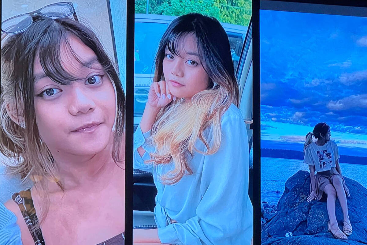 Images of Aldergrove’s Kathy Kim Le were on display at her funeral service, held Friday, Jan. 6. Le, 18, was trying to get home to her family on Christmas Eve when the bus she was riding in crashed, killing her and three other people. (Courtesy of Le family - used with permission)