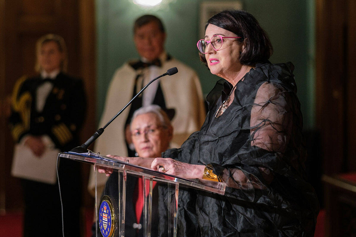 Lt. Gov. Janet Austin said during the inaugural ceremony recognizing the 2021 and 2022 recipients of the British Columbia Reconciliation Award that more work lies ahead when it comes to Reconciliation. (Photo Courtesy of DON CRAIG photography)
