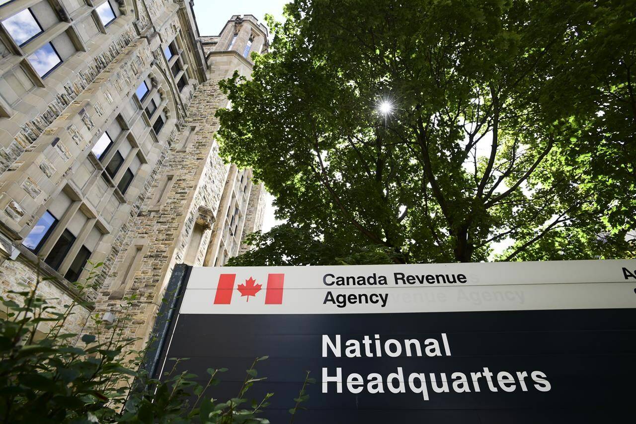 The Canada Revenue Agency (CRA) headquarters Connaught Building is pictured in Ottawa on Monday, Aug. 17, 2020. The Canada Revenue Agency (CRA) has filed an unfair labour practices complaint against the union representing taxation employees, claiming it is not bargaining in good faith. THE CANADIAN PRESS/Sean Kilpatrick