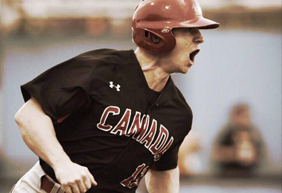 Tyler O’Neill when he played with Team Canada in 2017. (The News files)