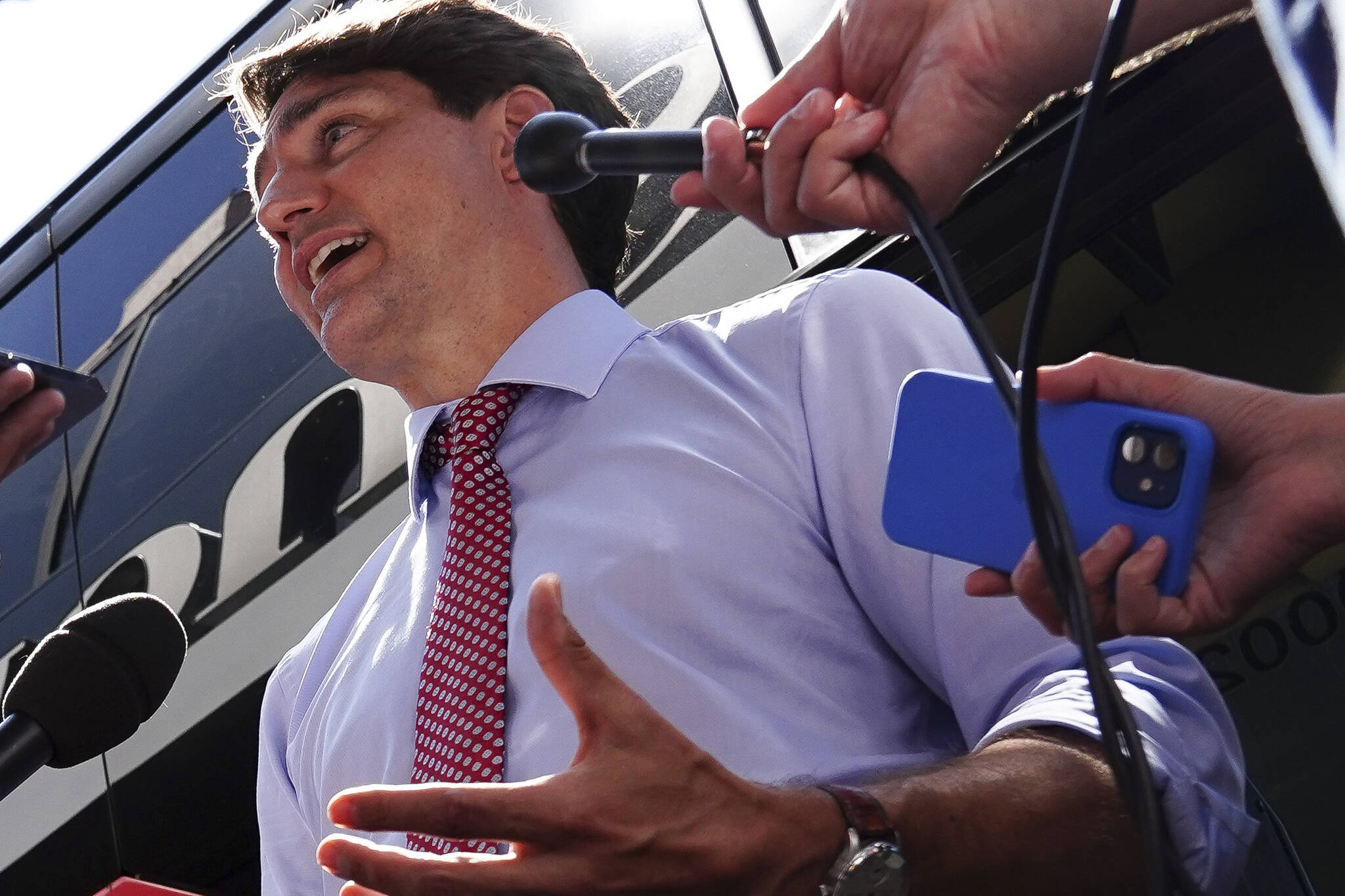 Prime Minister Justin Trudeau talks with reporters on Tuesday, Aug 24, 2021. THE CANADIAN PRESS/Sean Kilpatrick