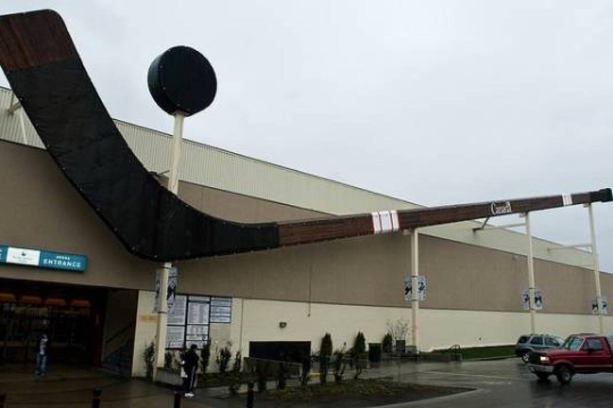 The World’s Biggest Hockey Stick…for now, is at the Cowichan Community Centre. (Citizen file photo)