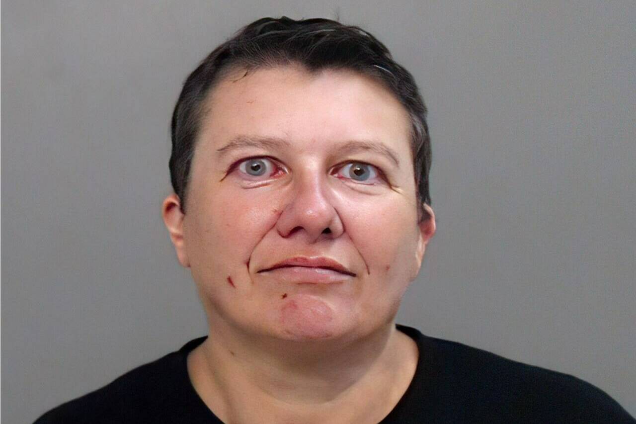 This photo provided by the Hidalgo County (Texas) Sheriff’s Office, showing the booking photo of Pascale Ferrier. A Quebec woman accused of mailing poison to former president Donald Trump has pleaded guilty and agreed to a prison sentence of nearly 22 years. THE CANADIAN PRESS/AP-Hidalgo County (Texas) Sheriff’s Office, via AP