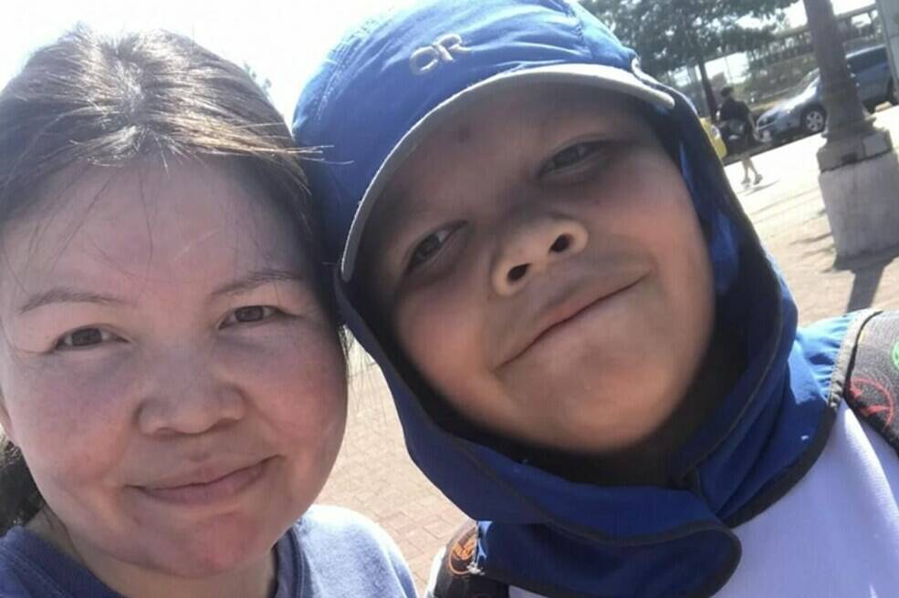 Mia Brown and her son Anthony, 12, pose in this undated handout photo. The mother of a 12-year-old Indigenous boy who was handcuffed by police at B.C. Children’s Hospital in Vancouver says it should have been a safe place for her son, who has autism, but he was pinned to the floor and treated like an adult. THE CANADIAN PRESS/HO, Mia Brown