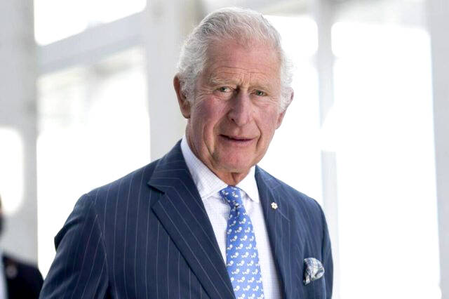 Prince Charles leaves a roundtable event with business leaders in Ottawa, during the Canadian Royal tour, on May 18, 2022. Heritage Canada says an official Canadian portrait of King Charles III will be released “in due course.” (Justin Tang - The Canadian Press)