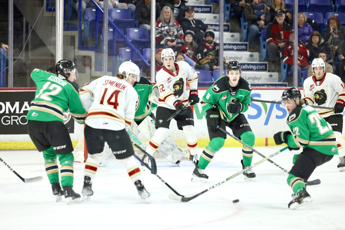 Vancouver Giants fell to the Prince Albert Raiders 4-1 on Wednesday night at Langley Events Centre. (Rob Wilton, Vancouver Giants/Special to Langley Advance Times)