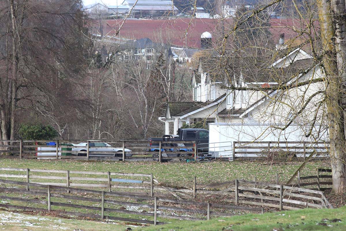 The body of a man was found early Friday morning (Feb. 3) at a home on Nicholson Avenue (off of the north end of Mt. Lehman Road) in Abbotsford. (Vikki Hopes/Abbotsford News)