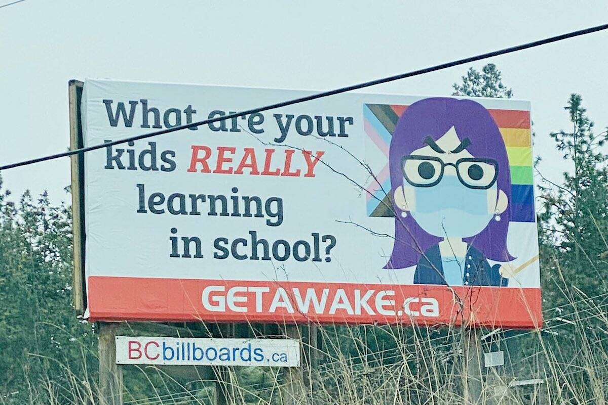 Billboard in Westbank First Nations. (Wilbur Turner/Submitted)