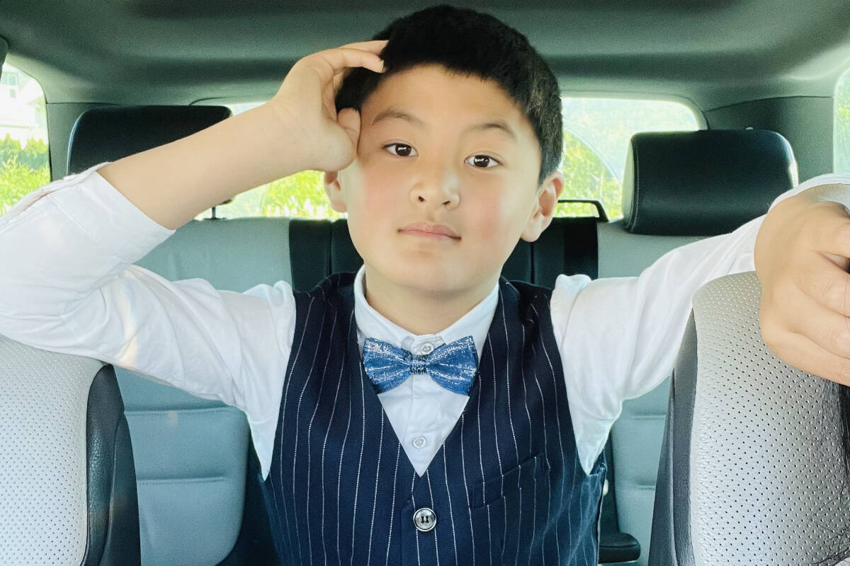 South Surrey Grade 3 student Zhiji Dong has been honoured by Johns Hopkins Center for Talented Youth as “one of the brightest students in the world.” (Contributed photo)