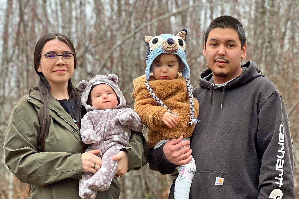 Chrissie John (ḥakaƛ) and her partner are committed to teaching their two young children their First Nations language as they grow up. The family is part of an increasing number of First Nations people in B.C. who are working to reclaim their mother tongues. (Submitted photo)