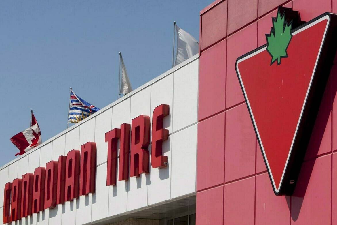 A Canadian Tire store is seen in North Vancouver on May 10, 2012. Canadian Tire Corp. has announced a new commitment to improve gender equity in sports, saying at least half the money it spends sponsoring professional sports will go towards women by 2026. THE CANADIAN PRESS/Jonathan Hayward