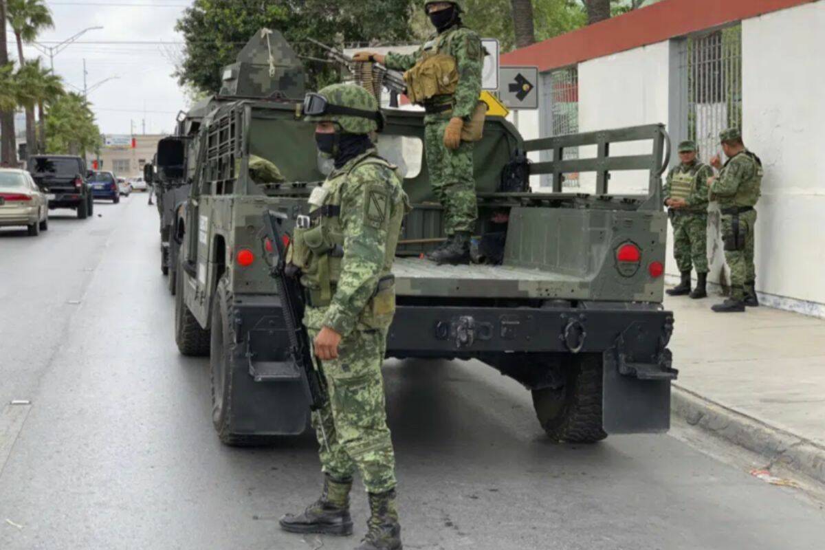Mexican army soldiers prepare a search mission for four U.S. citizens kidnapped by gunmen in Matamoros, Mexico, Monday, March 6, 2023. Mexican President Andres Manuel Lopez Obrador said the four Americans were going to buy medicine and were caught in the crossfire between two armed groups after they had entered Matamoros, across from Brownsville, Texas, on Friday. (AP Photo)
