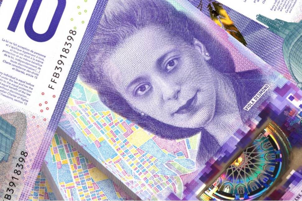 In 2018, Viola Desmond was celebrated on the Canadian $10 bill. Why is she featured on this banknote? (Government of Canada photo)