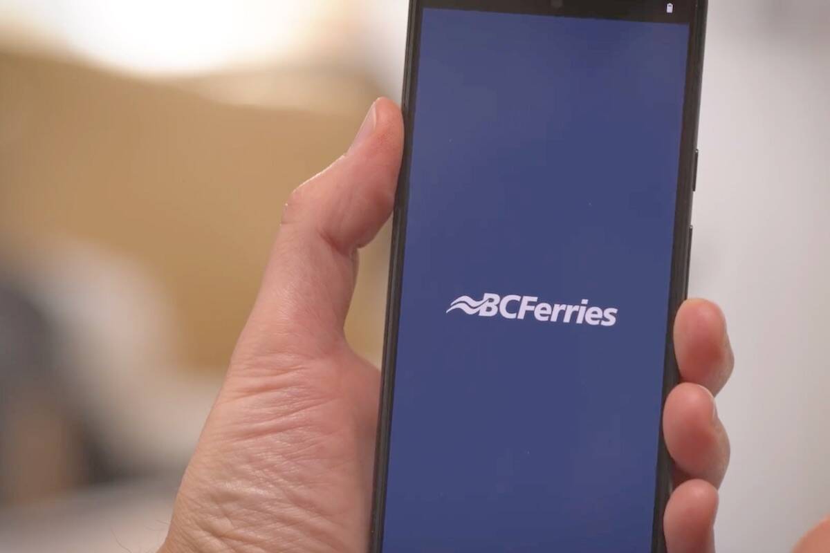BC Ferries has launched its new app with features that include bookings, managing trips, checking-in at the terminal and finding other travel information. (Courtesy of BC Ferries)