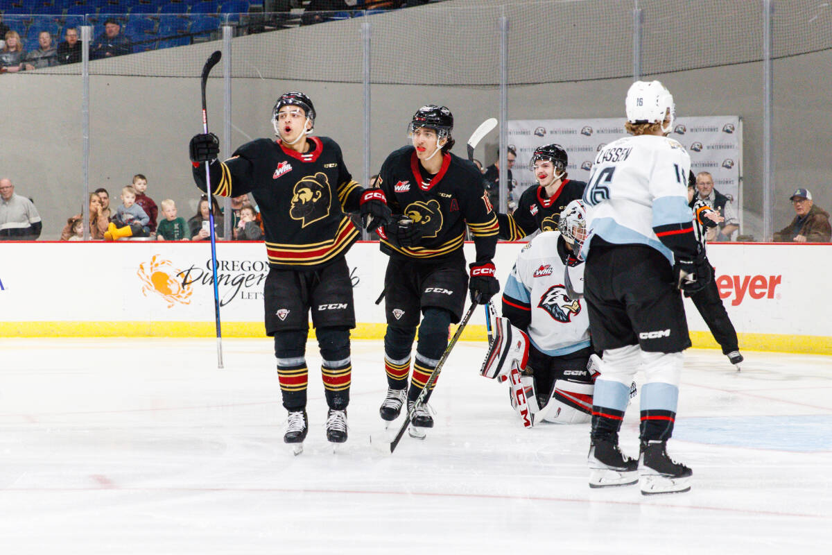 Vancouver Giants were in Portland Tuesday, where they defeated the Winterhawks in overtime by the score of 3-2. Last two games of regular season run Saturday and Sunday against the Kelowna Rockets. (Keith Dwiggins/Special to Langley Advance Times)