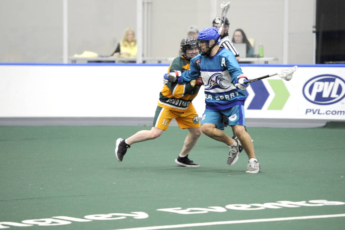 Shooting Eagles beat Sea Spray Wednesday by the score of 16-10. (Langley Events Centre/Special to Langley Advance Times)