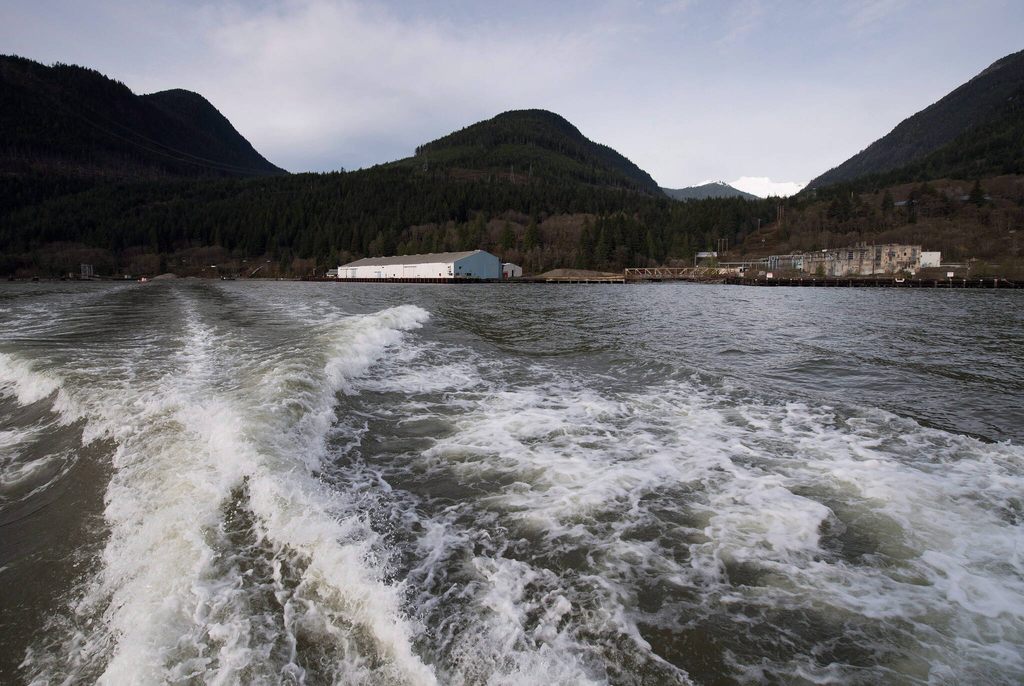 The Woodfibre LNG project site is seen on the waters of Howe Sound near Squamish, B.C., on Friday, Nov. 4, 2016. THE CANADIAN PRESS/Darryl Dyck