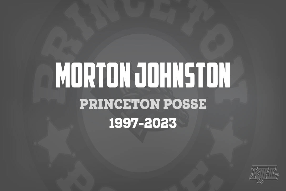 The KIJHL announcement of Morton Johnson’s passing. (KIJHL)