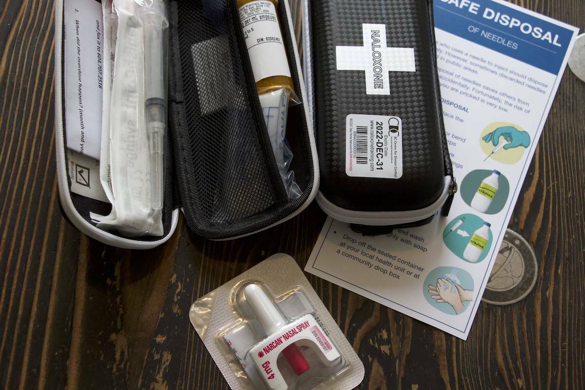 The Carpenters’ Regional Council Local 1598 in Victoria is providing free naloxone kits and training to its members. (Black Press Media file photo)