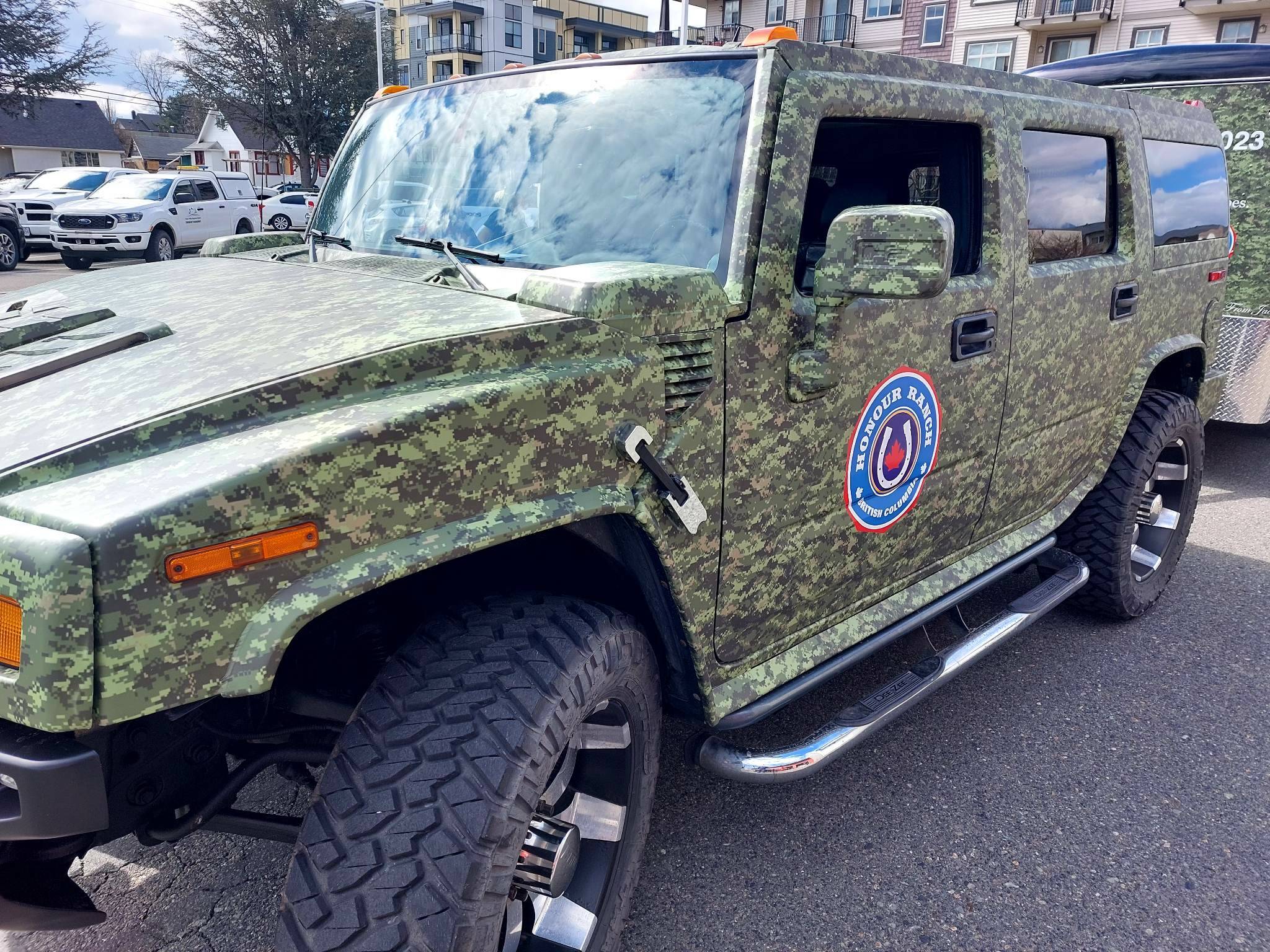 The Tour of Honour Humvee is rolling into communities across B.C. and as far north as the Yukon Territory, raising awareness and money for Honour House and Honour Ranch. (Eric J. Welsh/ The Progress)