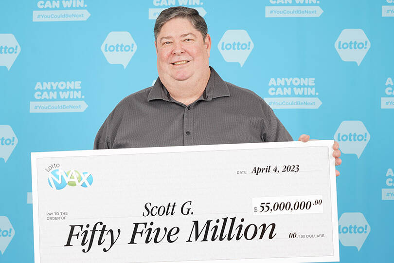 Sidney resident William Scott Gurney won $55 million in the Feb. 28 Lotto Max draw. (Courtesy BCLC)