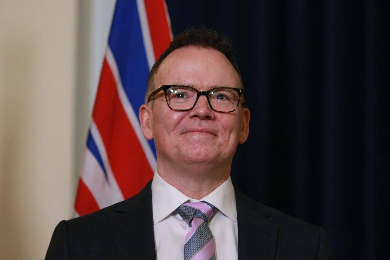 Official Opposition Leader Kevin Falcon will head Wednesday’s launch event for BC United. BC Liberals voted for the name change last year. (THE CANADIAN PRESS/Chad Hipolito)