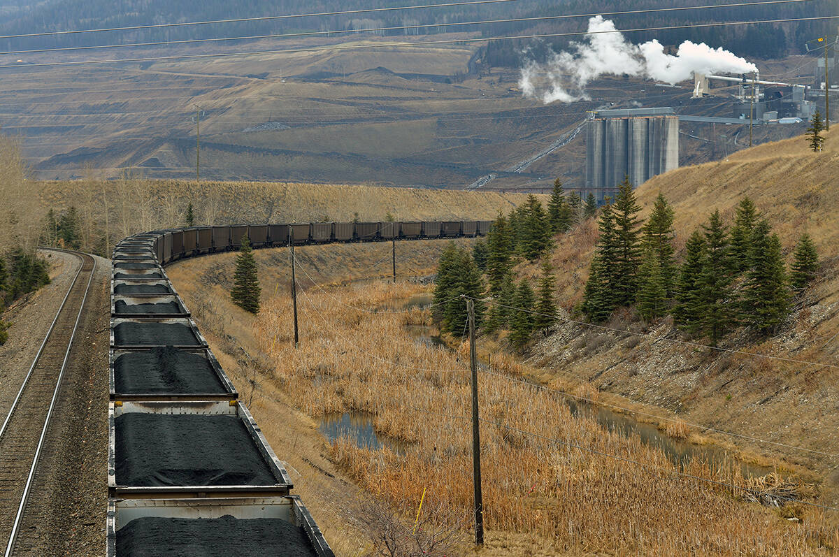 Coal heading out of Sparwood. Phil McLachlan/The Free Press/File