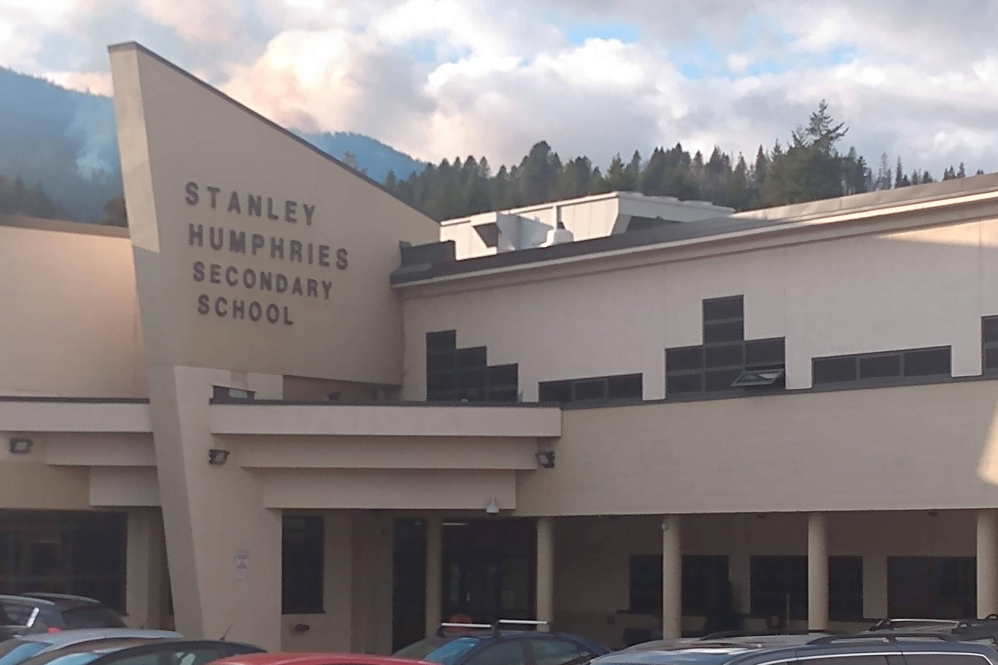 A student allegedly made a threat to inflict violence at Stanley Humphries Secondary School through social media. Photo: John Boivin