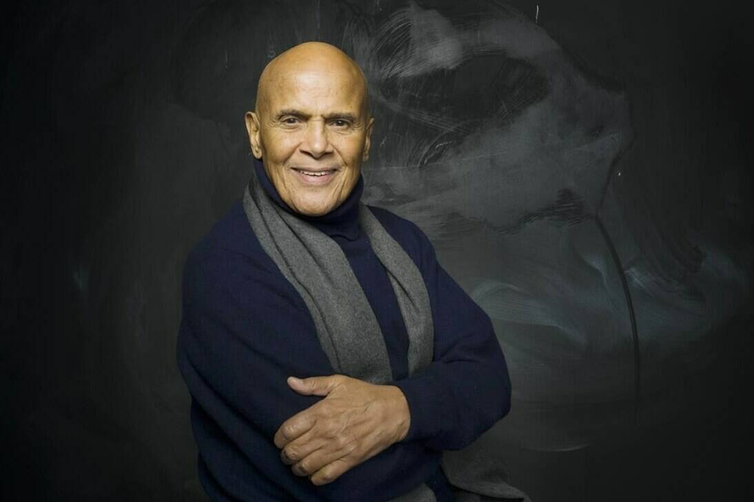 FILE - Actor, singer and activist Harry Belafonte from the documentary film "Sing Your Song," poses for a portrait during the Sundance Film Festival in Park City, Utah on Jan. 21, 2011. (AP Photo/Victoria Will, file)