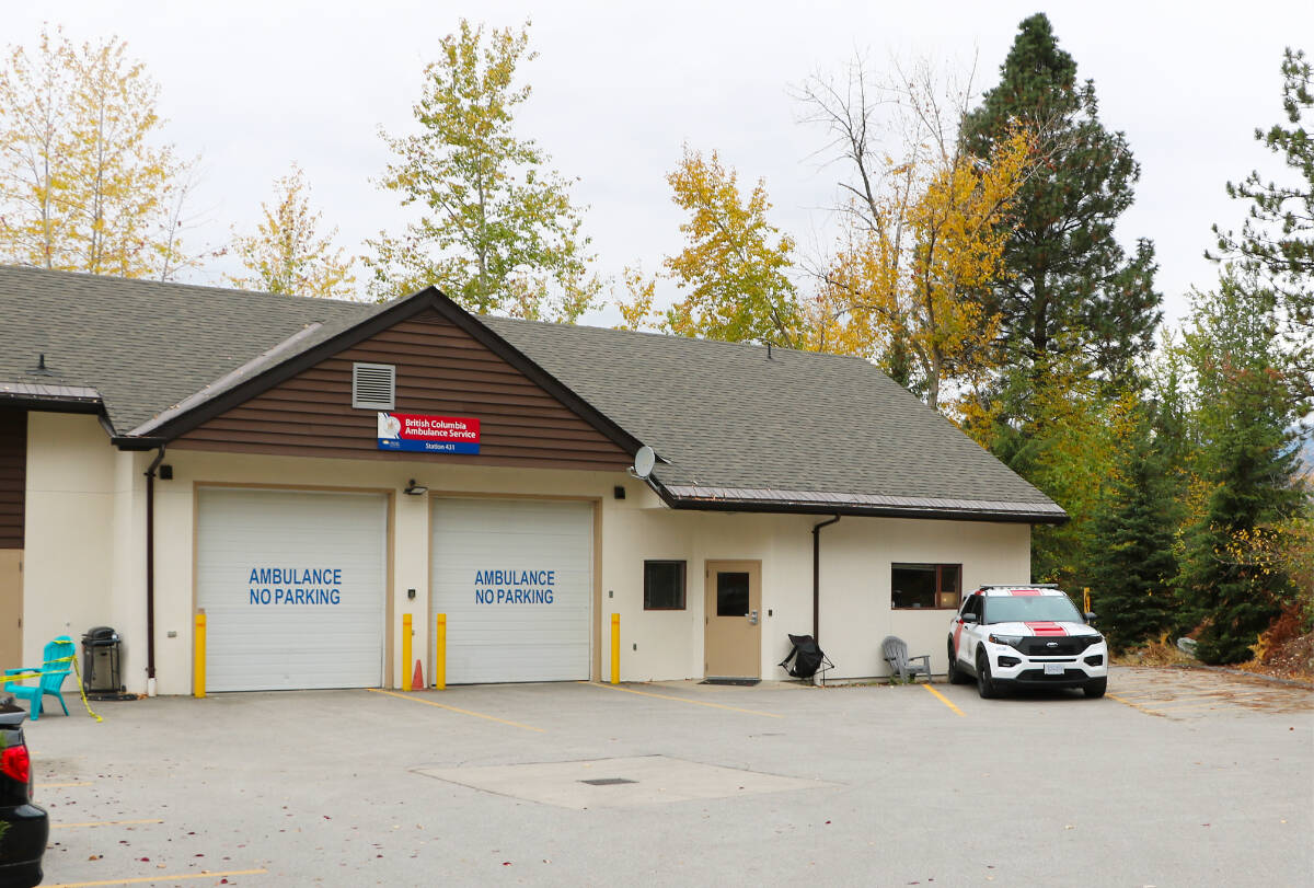 The October 2022 shooting took place at the BC Emergency Health Services Ambulance Station in Trail, located past the Kootenay Boundary Regional Hospital. Photo: Jim Bailey