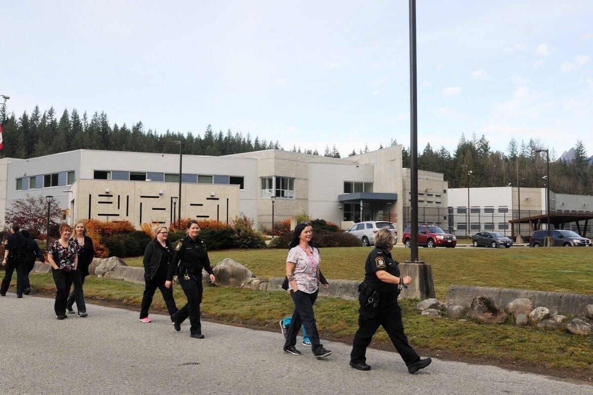 Four correctional staff members from the Alouette Correctional Centre for Women were recently awarded Corrections Exemplary Service Medals and Bars. (The News files)