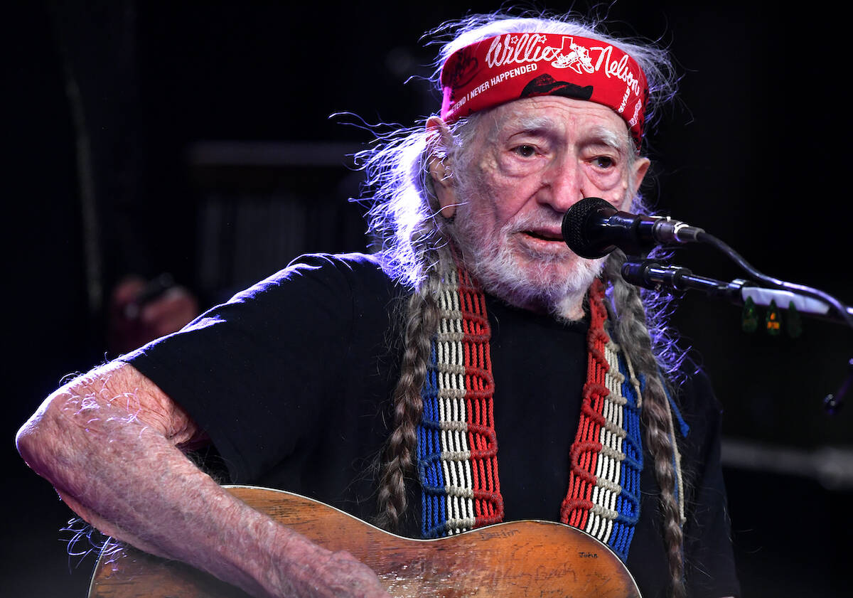 Country music legend Willie Nelson performs at the Outlaws & Legends Music Fest in Abilene, Texas, on Saturday, April 1, 2023. Nelson, who will turn 90 this month, was the headlining act for the two-day festival, fulfilling a promise to come after having to forego an appearance at the 2020 festival due to the pandemic. (Ronald W. Erdrich/The Abilene Reporter-News via AP)