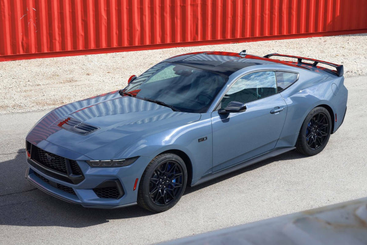 The previous Mustang was a beautiful car, so it makes sense that the 2024 model is more about tweaking than making dramatic changes. The lower panel at the rear is more detailed and the top of the taillights integrate more with the duck-tail truck lid. PHOTO: FORD