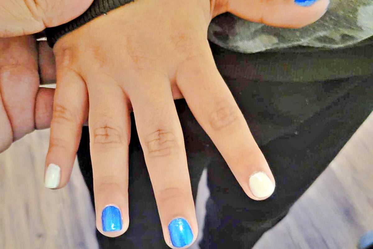 Shemar Williams had a manicure and pedicure on April 21. His parents alleged a SD 52 teacher acted inappropriately by removing the nail polish without consent. (Photo: supplied)