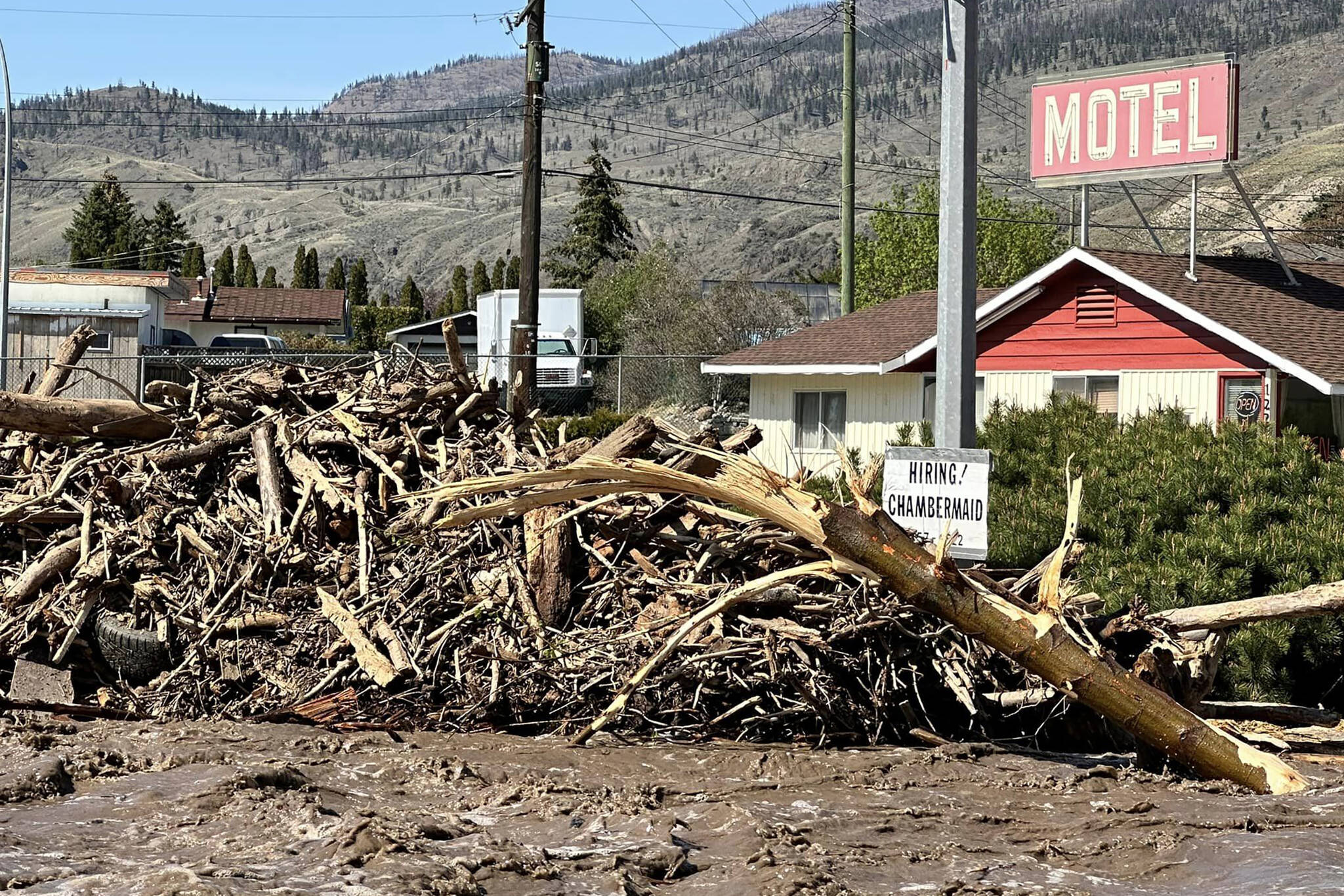 The village of Cache Creek, shown in a handout photo, is maintaining a state of local emergency due to flooding.THE CANADIAN PRESS/HO-Sheila Olson *MANDATORY CREDIT*