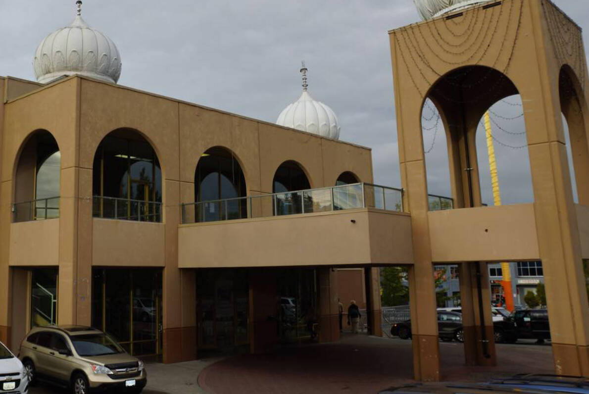 Surrey police are investigating reports of a sexual assault involving a 15-year-girl that happened at or in the area of the Gurdwara Dukh Nivaran Sikh temple in Surrey’s Newton neighbourhood. A 58-year-old temple employee has been. arrested, Surrey RCMP say. (Photo: Facebook/Gurdwara Dukh Nivaran)