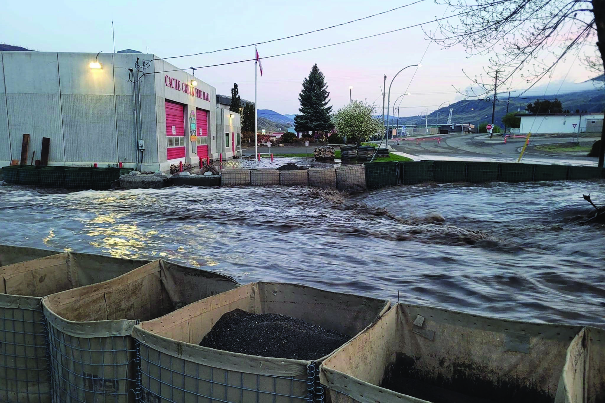 The village of Cache Creek, shown in a handout photo, is maintaining a state of local emergency due to flooding.THE CANADIAN PRESS/HO-Sheila Olson *MANDATORY CREDIT*