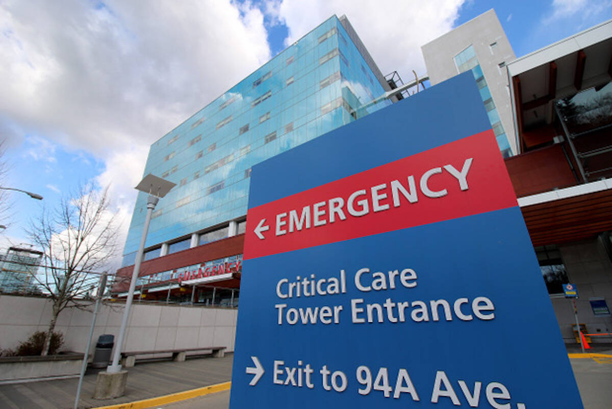 Two people were stabbed at Surrey Memorial Hospital on Saturday (May 13). police say. (File photo: Lauren Collins)